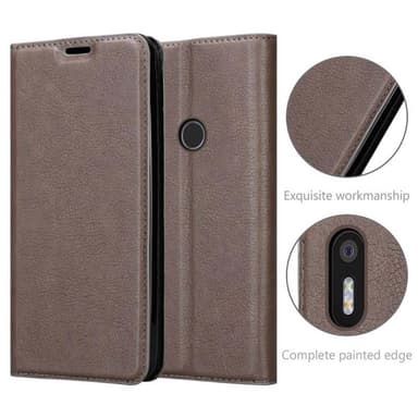 BQ Aquaris X5 PLUS lommebokdeksel case (brun)