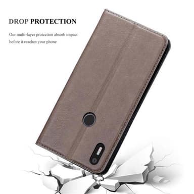 BQ Aquaris X5 PLUS lommebokdeksel case (brun)