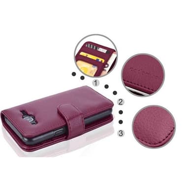 Samsung Galaxy J5 2015 lommebokdeksel case (lilla)