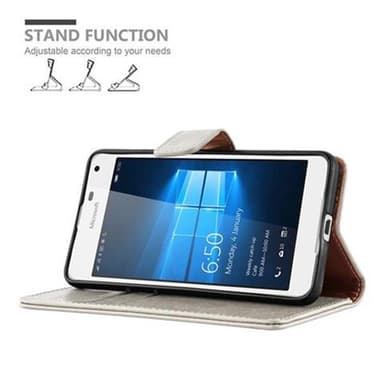 Nokia Lumia 650 lommebokdeksel etui (brun)
