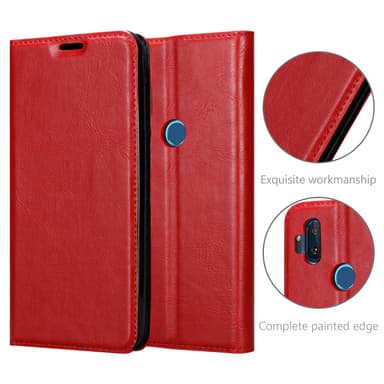 Motorola ONE HYPER lommebokdeksel case (rød)