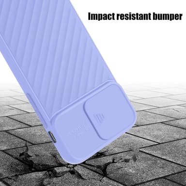 iPhone 13 silikondeksel case (lilla)