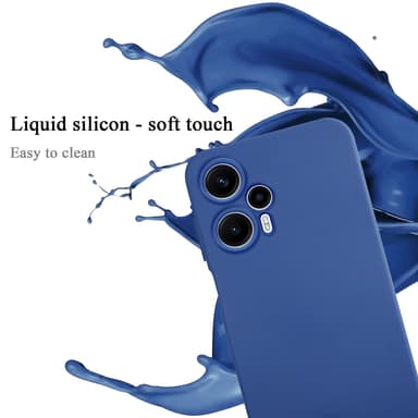 Xiaomi Poco F5 silikondeksel case (blå)