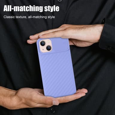 iPhone 13 silikondeksel case (lilla)