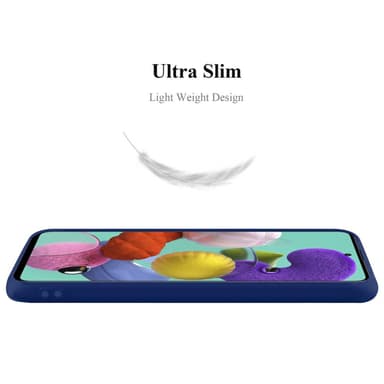 Deksel Samsung Galaxy A51 5G Silikon cover (blå)