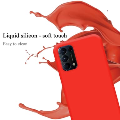 Oppo FIND X3 LITE silikondeksel case (rød)