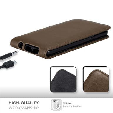Samsung Galaxy A3 2016 deksel flip cover (brun)