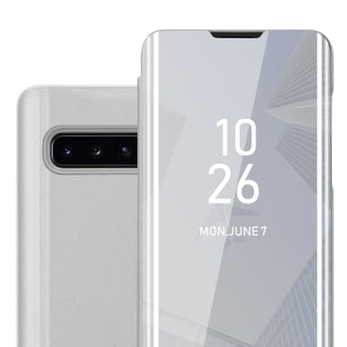 Samsung Galaxy S10 PLUS lommebokdeksel etui (sølv)