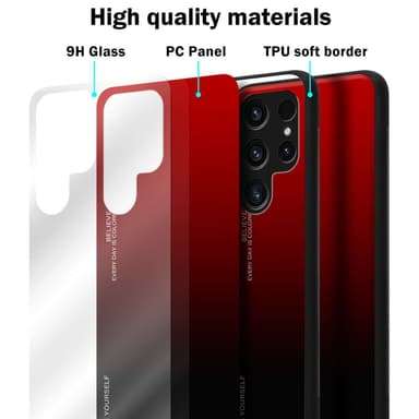 Deksel Samsung Galaxy S23 ULTRA Case Cover (Svart)