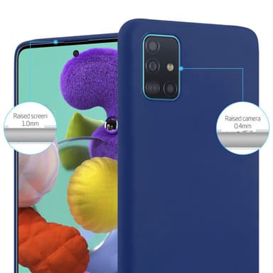 Deksel Samsung Galaxy A51 5G Silikon cover (blå)