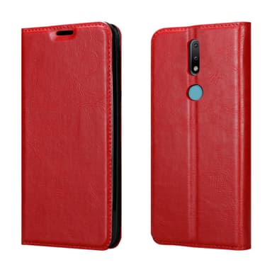 Nokia 2.4 lommebokdeksel case (rød)