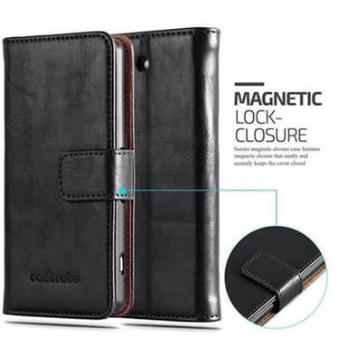 Sony Xperia Z3 COMPACT lommebokdeksel etui (svart)