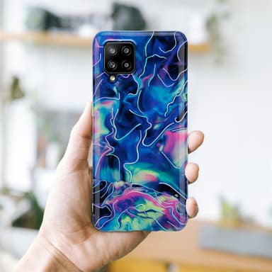 Samsung Galaxy A42 4G lommebokdeksel etui (blå)