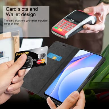 Xiaomi Mi 10T LITE lommebokdeksel case (svart)