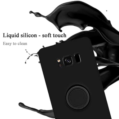 Deksel Samsung Galaxy S8 Ring Case (svart)