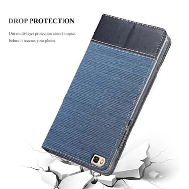 Huawei P8 MAX lommebokdeksel etui (blå)