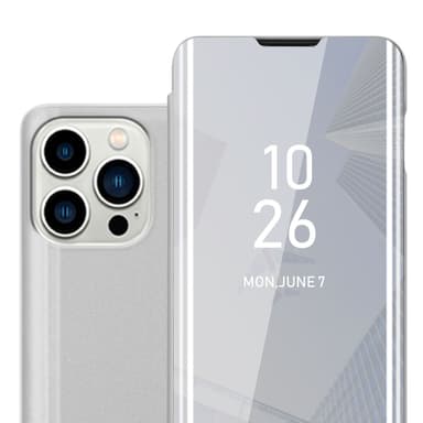 iPhone 14 PRO MAX lommebokdeksel etui (sølv)