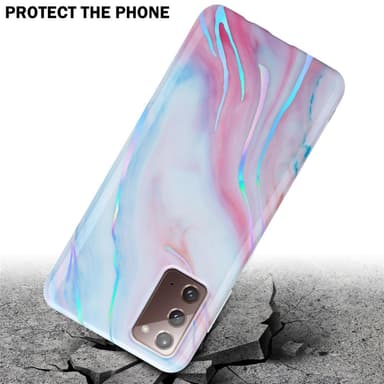 Samsung Galaxy NOTE 20 lommebokdeksel etui (hvit)