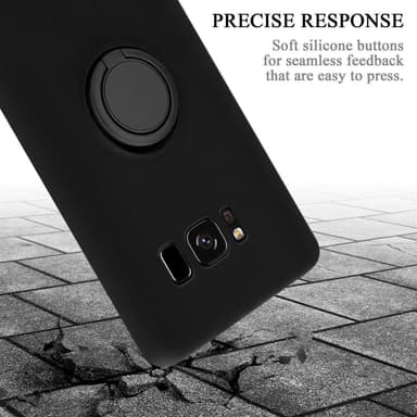 Deksel Samsung Galaxy S8 Ring Case (svart)