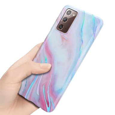 Samsung Galaxy NOTE 20 lommebokdeksel etui (hvit)