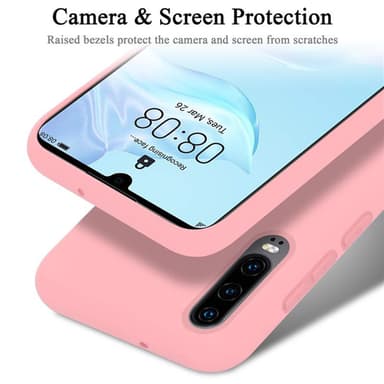 Huawei P30 silikondeksel case (rosa)