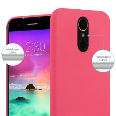 Deksel LG K10 2017 Silikon cover (rød)