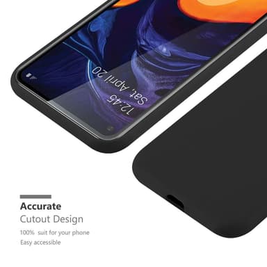 Deksel Samsung Galaxy A60 / M40 Silikon cover (svart)