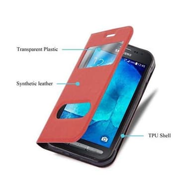 Samsung Galaxy XCover 3 lommebokdeksel cover (rød)