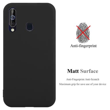 Deksel Samsung Galaxy A60 / M40 Silikon cover (svart)