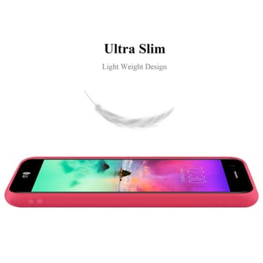 Deksel LG K10 2017 Silikon cover (rød)