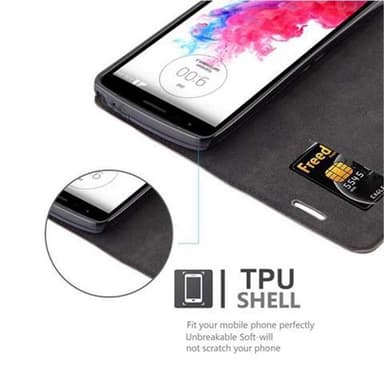 LG G3 STYLUS lommebokdeksel case (brun)