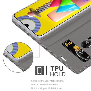 Samsung Galaxy M31 lommebokdeksel etui (grå)