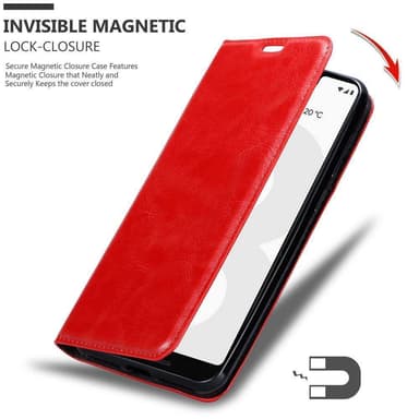 Google PIXEL 3 XL lommebokdeksel case (rød)