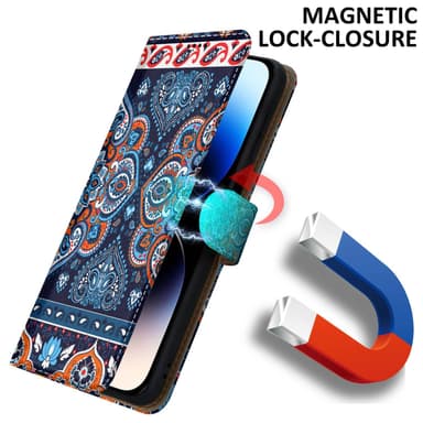 iPhone 14 PRO lommebokdeksel etui (blå)
