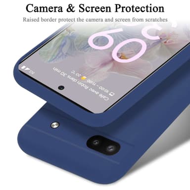 Google PIXEL 6A silikondeksel case (Blå)
