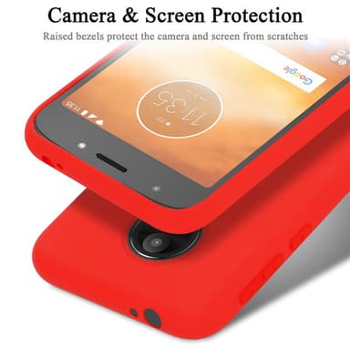 Motorola MOTO E5 PLAY GO silikondeksel case (rød)