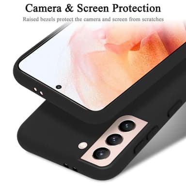 Samsung Galaxy S21 5G silikondeksel case (svart)
