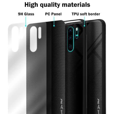 Huawei P30 PRO Deksel Case Cover (svart)