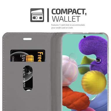 Samsung Galaxy A51 5G lommebokdeksel etui (grå)