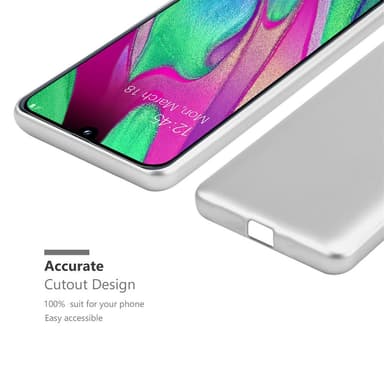 Deksel Samsung Galaxy A40 Case Cover (sølv)