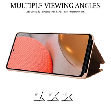Samsung Galaxy A72 4G / 5G lommebokdeksel etui (rosa)
