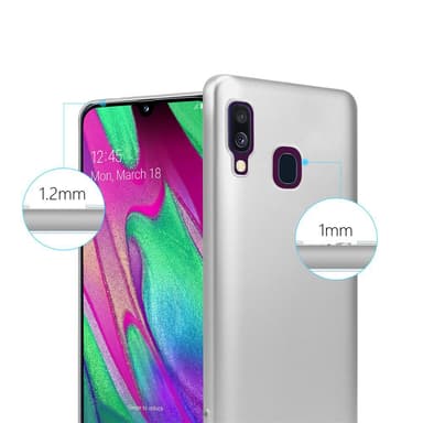 Deksel Samsung Galaxy A40 Case Cover (sølv)