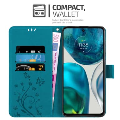 Motorola MOTO G52 4G / G82 5G lommebokdeksel Blomster