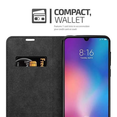 Xiaomi Mi 9 lommebokdeksel case (brun)