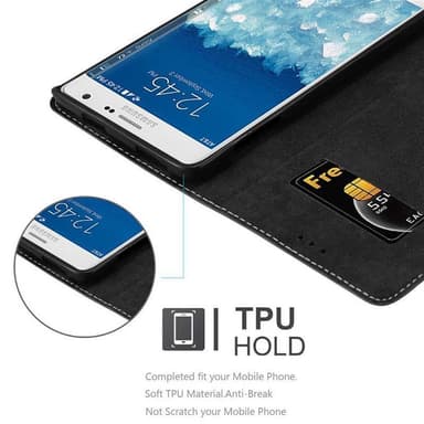 Samsung Galaxy NOTE EDGE Deksel Case Cover (svart)