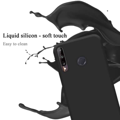 Huawei P40 LITE E silikondeksel case (svart)