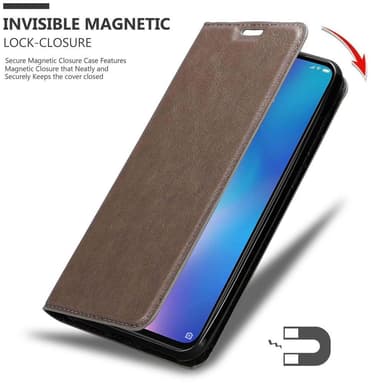 Xiaomi Mi 9 lommebokdeksel case (brun)