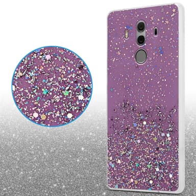 Huawei MATE 10 PRO Silikondeksel Glitter (lilla)