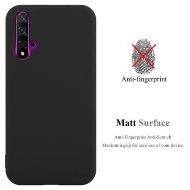 Deksel Huawei NOVA 5 / 5 PRO Silikon cover (svart)