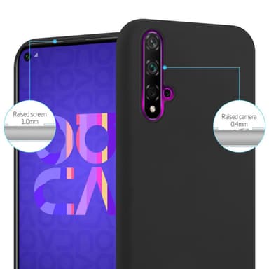 Deksel Huawei NOVA 5 / 5 PRO Silikon cover (svart)